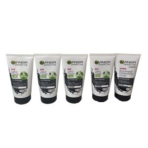 5 Garnier SkinActive Blackhead Eliminating Scrub 5.oz /150 ml Each W/ Charcoal